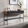 Design moderno de design de madeira retangular tabela de console